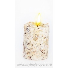 Ароматическая свеча ручной работы "Rafaello" с ароматом кокоса и ванили (эко)