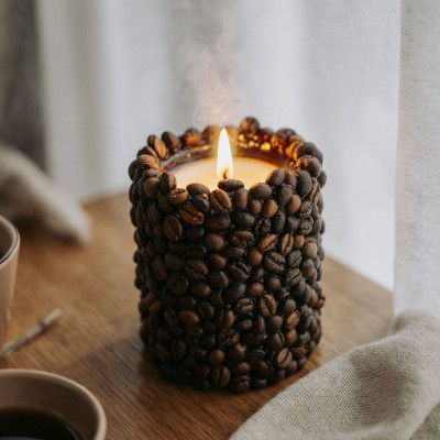 Ароматическая свеча ручной работы "Coffe" с ароматом кофе
